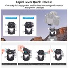 Artcise Eb50f Low-profile Ball Head 50mm Tripod Ball Head  Arca Swiss Lever