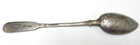 Antique Russian Imperial Etched Silver Hand Engraved Spoon W  84 Kokoshnik Mark