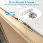 Silver Sawtooth Picture Hangers Set Medium  60 Sets  60pcs Sawtooth Photo Fra   