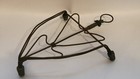 Antique Primitive Handmade Wire Trivet Made Of Twisted Metal Cast Metal