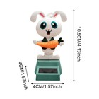 Solar Dancing Figures Rabbit Shape Bobbleheads Decor For Car Dashboard Toys