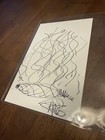 Tommy Chong Signed Hand Drawn Sketch Jsa Authenticated Weed Drawing- Smoke