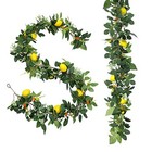 Pcs Total 1ft Artificial Lemon Garland Spring Summer Faux Fruit Vine 6 Ft 2