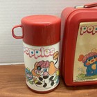 Vintage Popples Plastic Lunchbox 1986  Red Made By Aladdin With Thermos