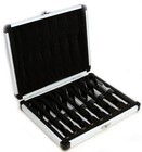 Xtremepowerus 8pc Hss Cobalt Silver   Deming Drill Bits Set- Large Size 9 16 