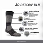 J b  Field s Icelandic  30 Below Xlr  Merino Wool Thermal Sock