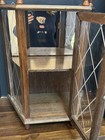 Vintage Solid Wood Wall Hanging Curio Cabinet Shelf 