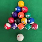 Upgrade Billiard Balls Set  1 5 Inch Mini Size For 6 Feet Pool Table 1-1 2  Pool