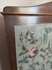 Antique Fire Screen Fireplace Screen Glass Wood Wool