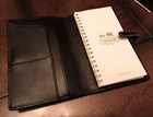 Coach Vintage Signature Leather Agenda Planner   New Gold Address Book 4x7 Black
