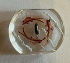Ex Rare Vintage Fish Bowl Lucite Button  Ca   Early 1930s 1940s 