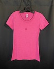 Vintage Y2k Apple Macintosh Tshirt Medium Center Logo Pink Womens Usa Made Rare