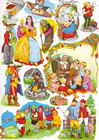 German Paper Victorian Embossed Die Cut Scrap Art Fairy Tales Set 2 Decoupage 