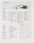 1978-1982 Lamborghini Countach Lp400s Sales Handout Sheet Brochure  Original