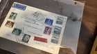 Hindenburg Zeppelin  1936 Envelope  2 Pg Letter Flown Stamped Postmarked Germany