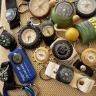 Vintage Keychain Lot Compass Compasses 113 Huge Collection One Price Takes All