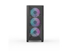 Rosewill Fbm-x6 Black Micro Atx Mid Tower Case - Tempered Glass Side Panel  High