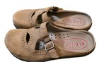 Klogs Mary Jane Brown Leather Womens Size 8