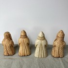 Lewis Chessmen Beserker Rook Lot 4 3    White Carved British Museum Replica Chess