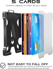 Id Badge Holder With Retractable Clip  Credit Card Holder  Standard  Black
