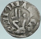 1050ad France Archbishopric Besancon Antique Silver Denier Medieval Coin I87406