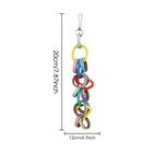 Bird Cage Pet Bird Parrot Toy Colorful Bird Chewing Toy With Metal Hook