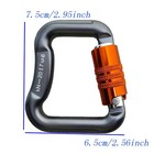 20kn Paragliding Powered Harness   Rescue Auto-locking Carabiner Rock Climbing