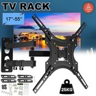 Full Motion Tv Wall Mount Bracket Swivel Tilt For 17 32 36 37 40 42 46 49 50 55   