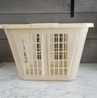 Vintage Rubbermaid Laundry Basket 3 4 Bushel Hamper 2972 Almond Made In Usa 17 