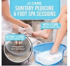 Jj Care Disposable Pedicure Liners - Pack Of 100 Clear-sealed Box