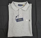 Polo Ralph Lauren Shirt Mens 2xl Gray Long Sleeve Polo Solid Classic Fit New