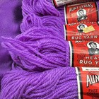 Vtg Aunt Lydia s Heavy Rug Yarn 10 Lilac Lot 6 Skeins 60 Yards Crochet Knitting