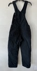 Kids Carhartt Double Knee Bib Overalls Large Black Work Pants Winter Boys Unisex