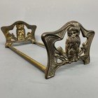 Vintage Art Nouveau Owl Cast Metal  9776 Expandable Book Rack Judd Manufacturing
