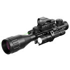 4-16x50 Eg Rifle Scope W holographic 4 Reticle Hd Red Dot Sight   Green Laser