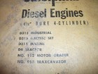 Caterpillar 955 112 D4 Tractor 4 1 2  4 Cylinder Engine Service Repair Manual