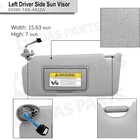 For 2008-2017 Honda Accord Gray Left Driver Side Sun Visor With Light   Mirror