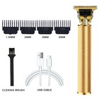 Professional Hair Clipper Men 0mm Trimmer Usb Rechargeable Cordless Beard Shaver