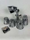 King Kutter Rotary Vegetable Cutter Slicer Grater 5 Blades Cones Vintage Metal