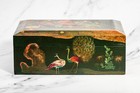 Lovely Asian Inspired Antique Hand Painred Large Humidor Box Chinoiserie
