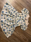 Allison Ann Floral Dress Girls 4t Vintage Collar Blue Floral