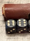 Art Deco Czechoslovakia Faturan Bakelite Cherry Amber Dice N  Case  072025bbhzfe