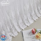Brandream Boho Bohemian Girl Baby Nursery Lace Crib Bed Skirt Dust Ruffle - S