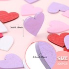 300 Pieces Valentine s Day Heart Confetti Decor Wooden Hearts Colorful Table Sca