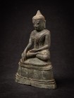 Antique Bronze Burmese Buddha Statue From Burma  myanmar   19th Century