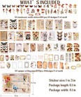 200 Pieces Vintage Scrapbook Supplies Pack For Junk Journal Planners Plant 