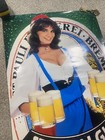 Vintage Poster 24   x17    St Pauli Girl Beer Barton Chicago Ad Germany Model