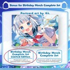Hololive Gawr Gura 2022 Birthday Limited Ver  Complete Set  with Autograph 