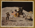 Nasa Apollo 15 Astronaut James Irwin Signed 8x10 Photo On Moon