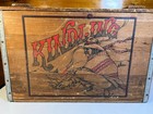 Vintage Kindling Wood Wooden Chest Crate Gideon Anderson Missouri Toy Box